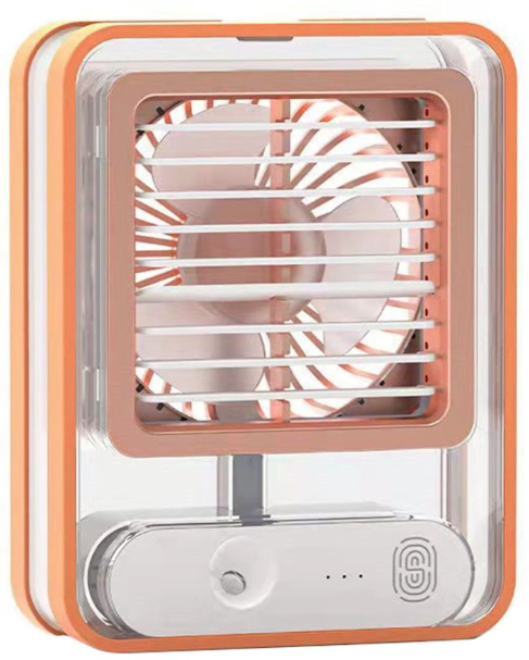 Mini ventilator de birou portocaliu